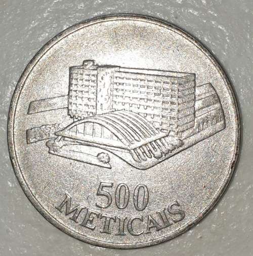 1994 - 500 METICAIS - MOCAMBIQUE - MOZAMBIQUE - (Nickel Clad Steel)